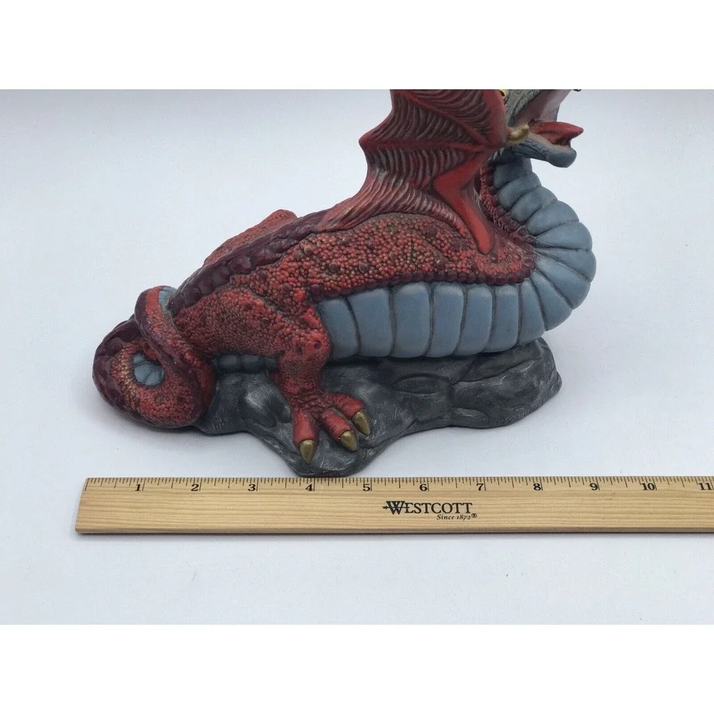 Doc Holiday Spring‎ Dragon Figurine Ceramic 8 in Fantasy Hand Painted DHM 1992